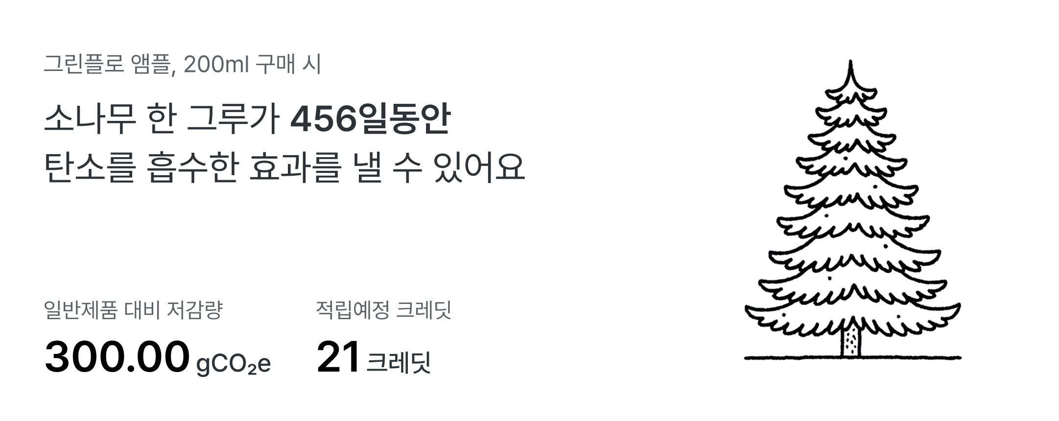 제품 구매로 만드는 탄소저감 효과